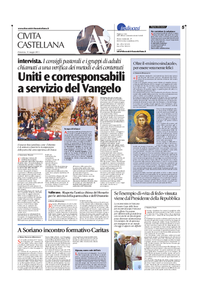 Avvenire - pagina diocesana del 31/05/2015